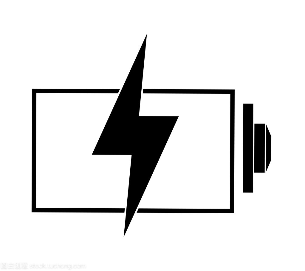 电池图标。能源的设计。矢量图形